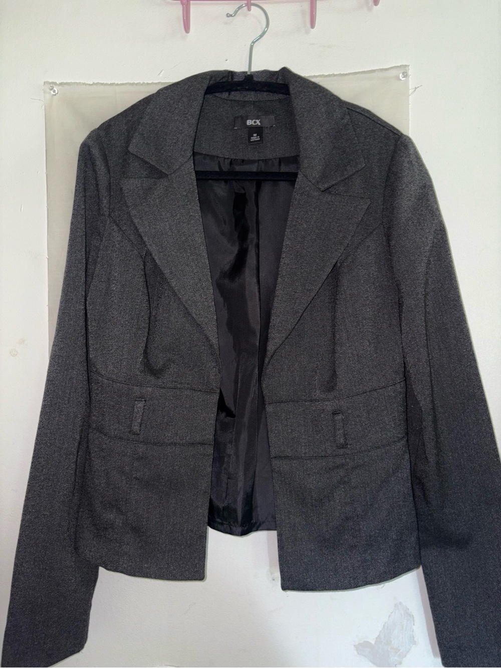 BCX Dark Gray Tailored Women's Blazer
